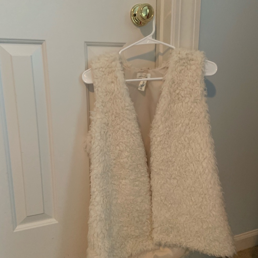 H&M Cream Fur Vest